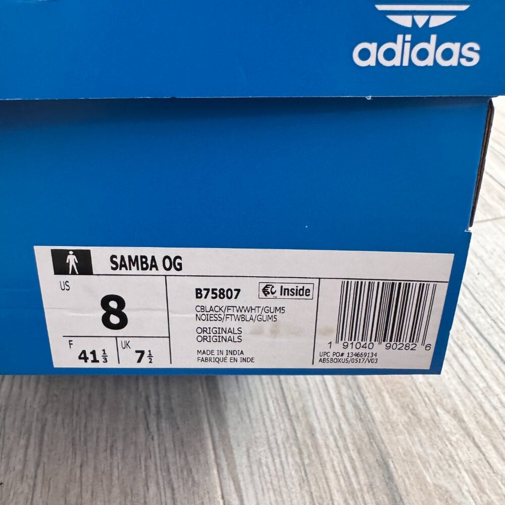 Adidas Samba OG Black White Sneakers – New With Box - Picture 2 of 6